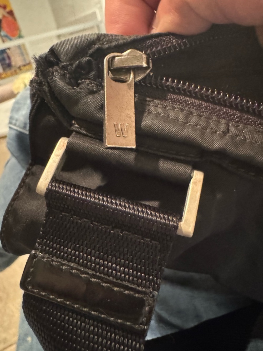 Prada Black Nylon Crossbody Bag vintage - Picture 6 of 7